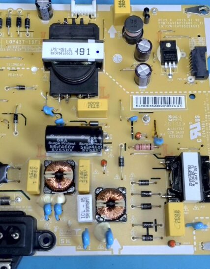 EAX68210401 EAY65228901 LG 43LM6370PVA POWER BOARD LED 90V 350ma LGP43T-19F1