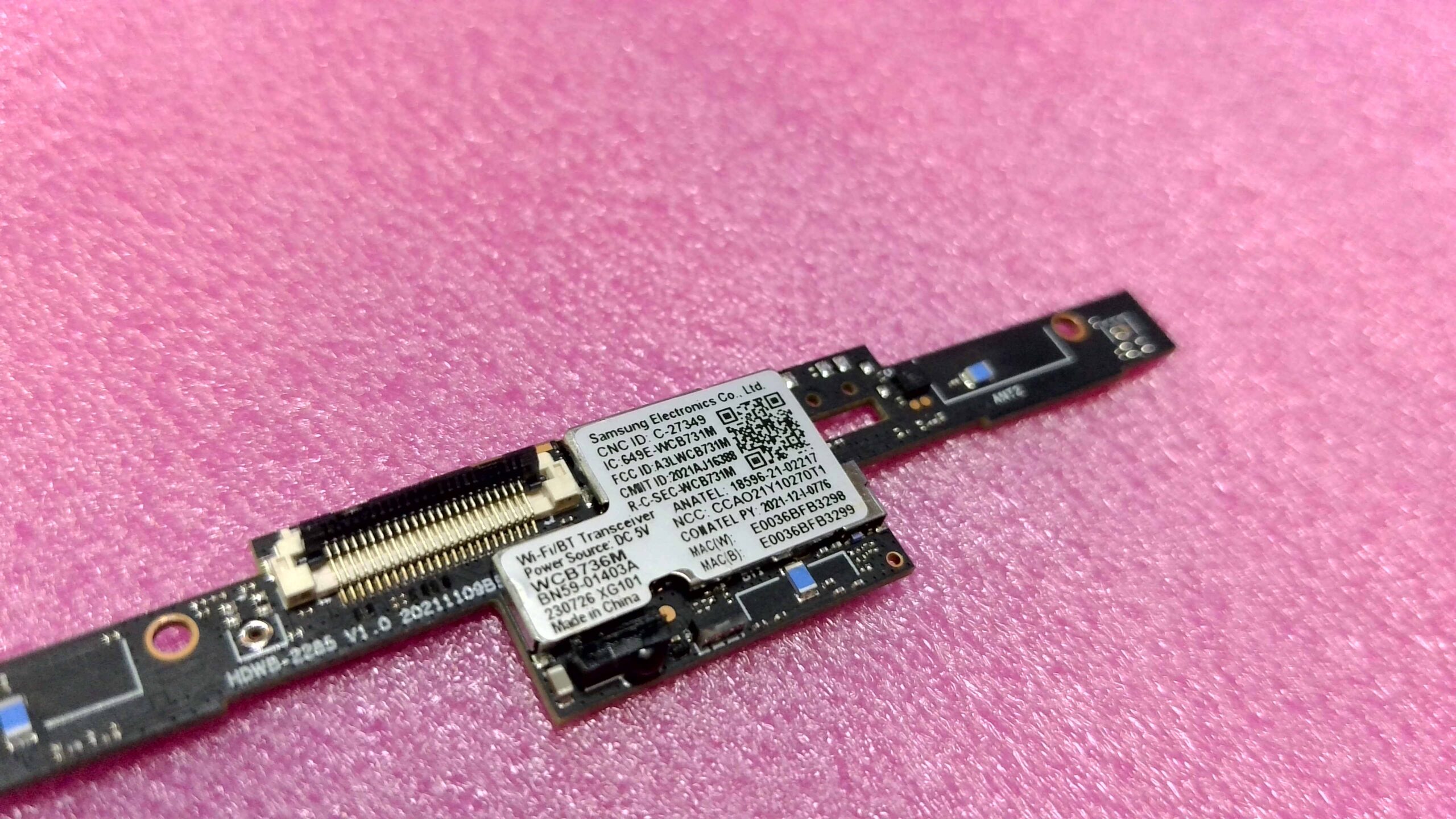 BN59-01403A, WCB736M Samsung Wi-Fi BLUETOOTH Transceiver Board ...
